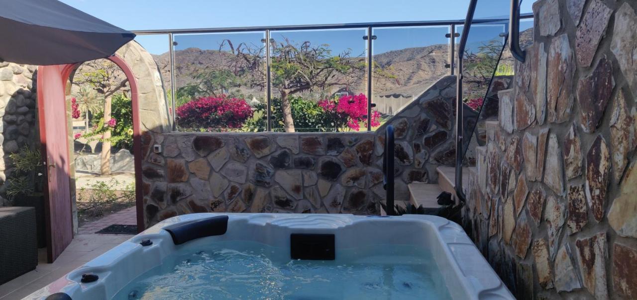 Casa Holmston, Duplex Villa With Hot Tub In Anfi Tauro Topaz Mogan Exterior photo